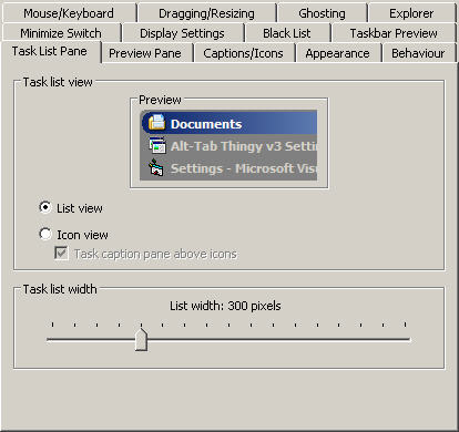 Alt Tab Thingy Controls